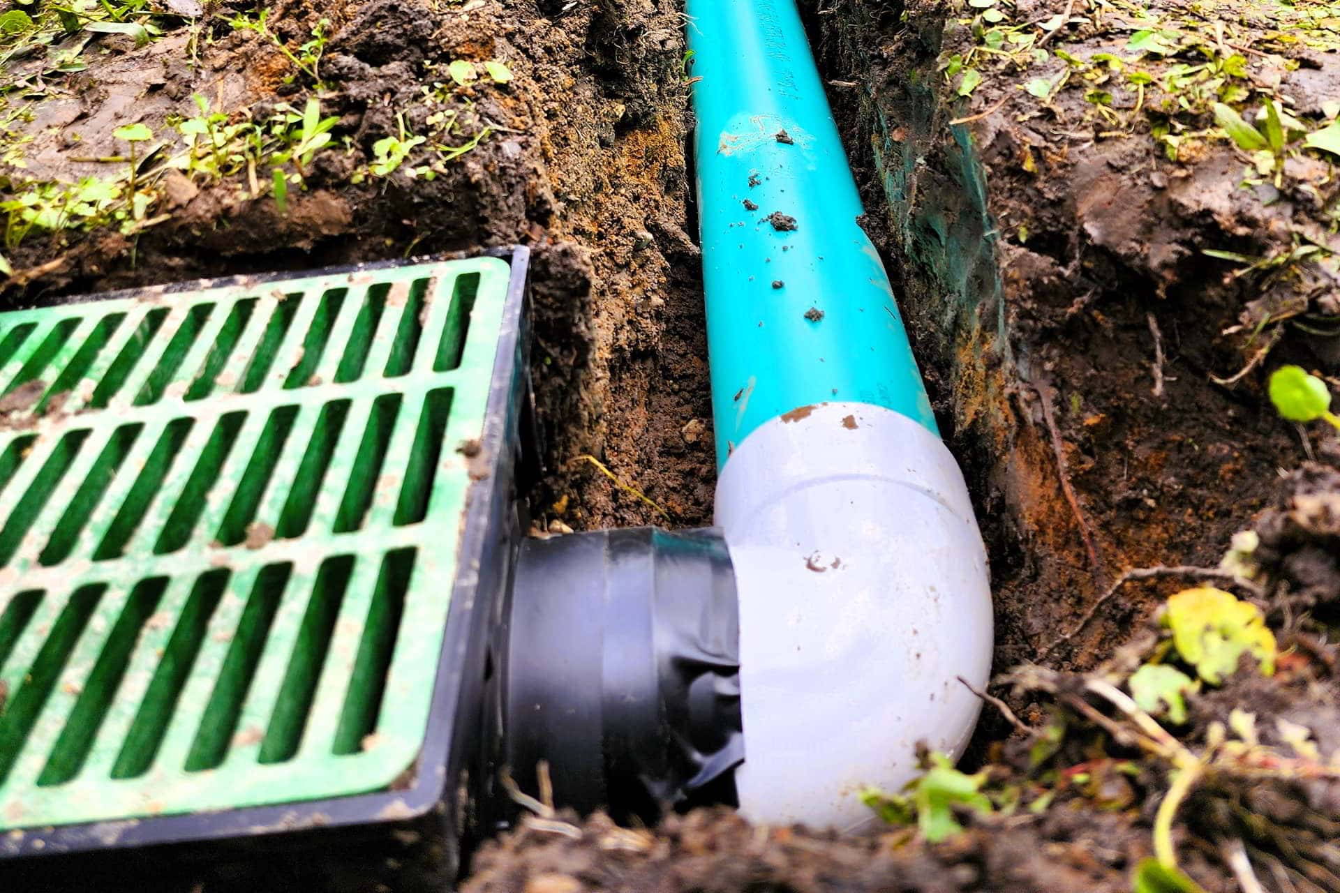 french drain by landscaper