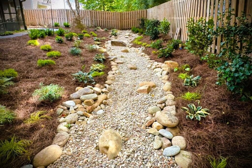 Professional Landscapers Plan Hardscaping for Drainage Solutions